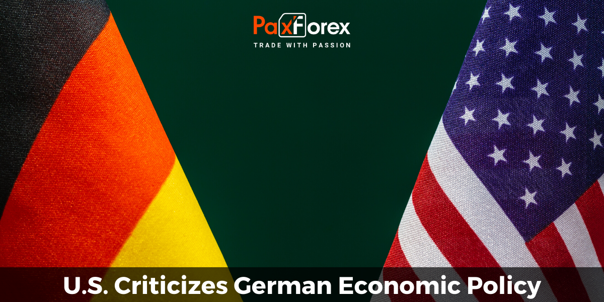 U.S. Criticizes German Economic Policy
